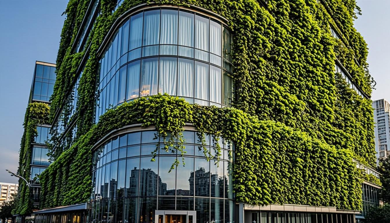 Green Facade — вентилируемый стеклянный фасад с интеграцией озеленения